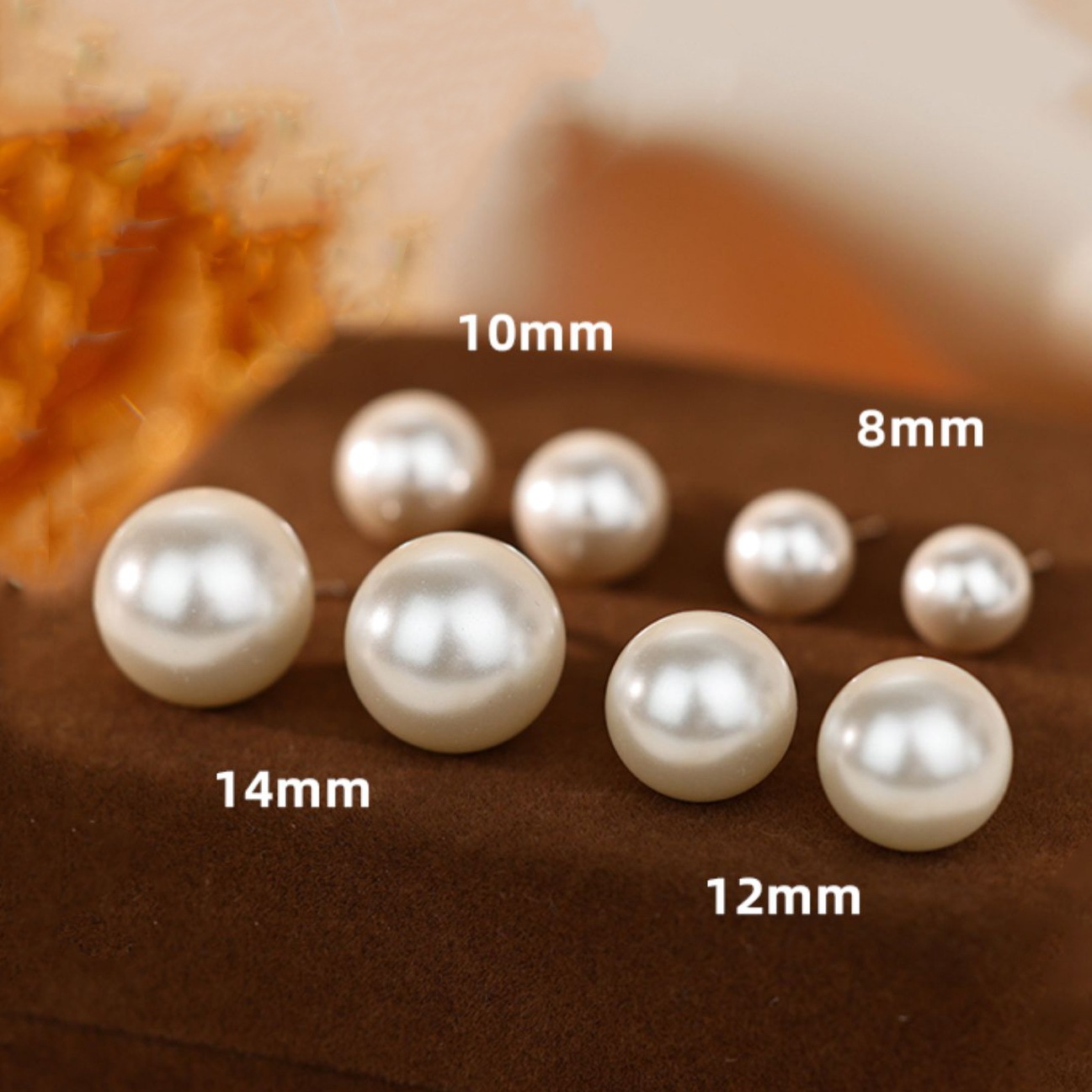 fever pearl stud earrings for women S999 925 silver earrings ear accessories