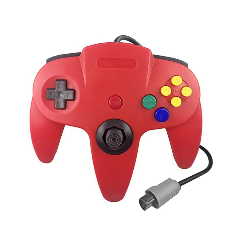 n64 game console controller N64 wired game controller colorful transparent