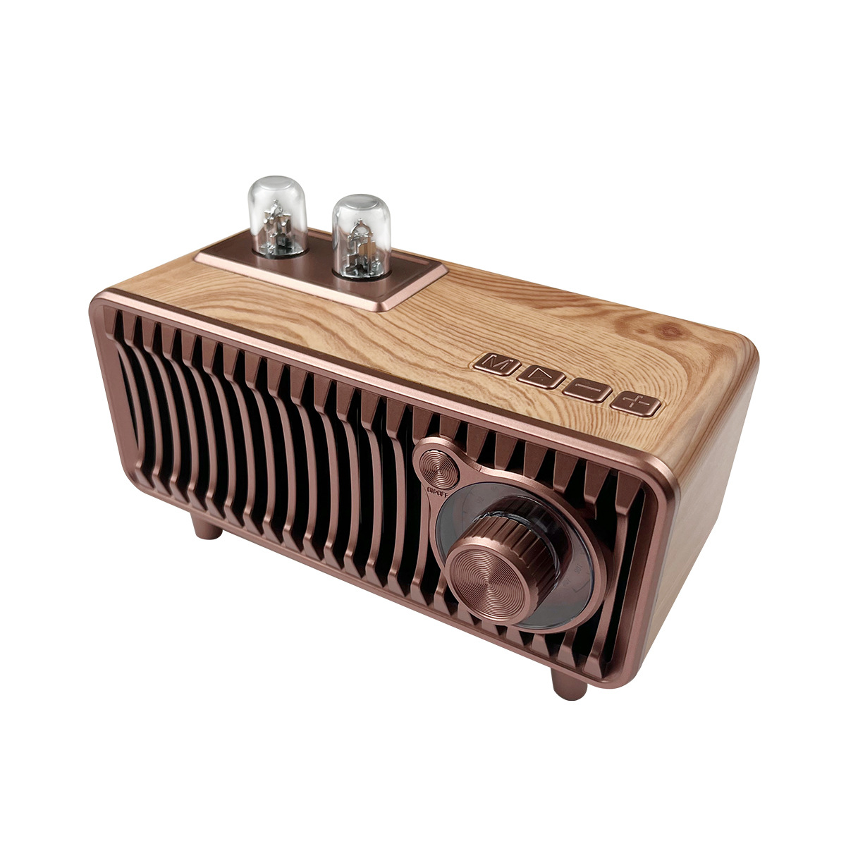 Cyboris Wood Grain Colorful Radio Mini Card Wireless Bluetooth Speaker Gift