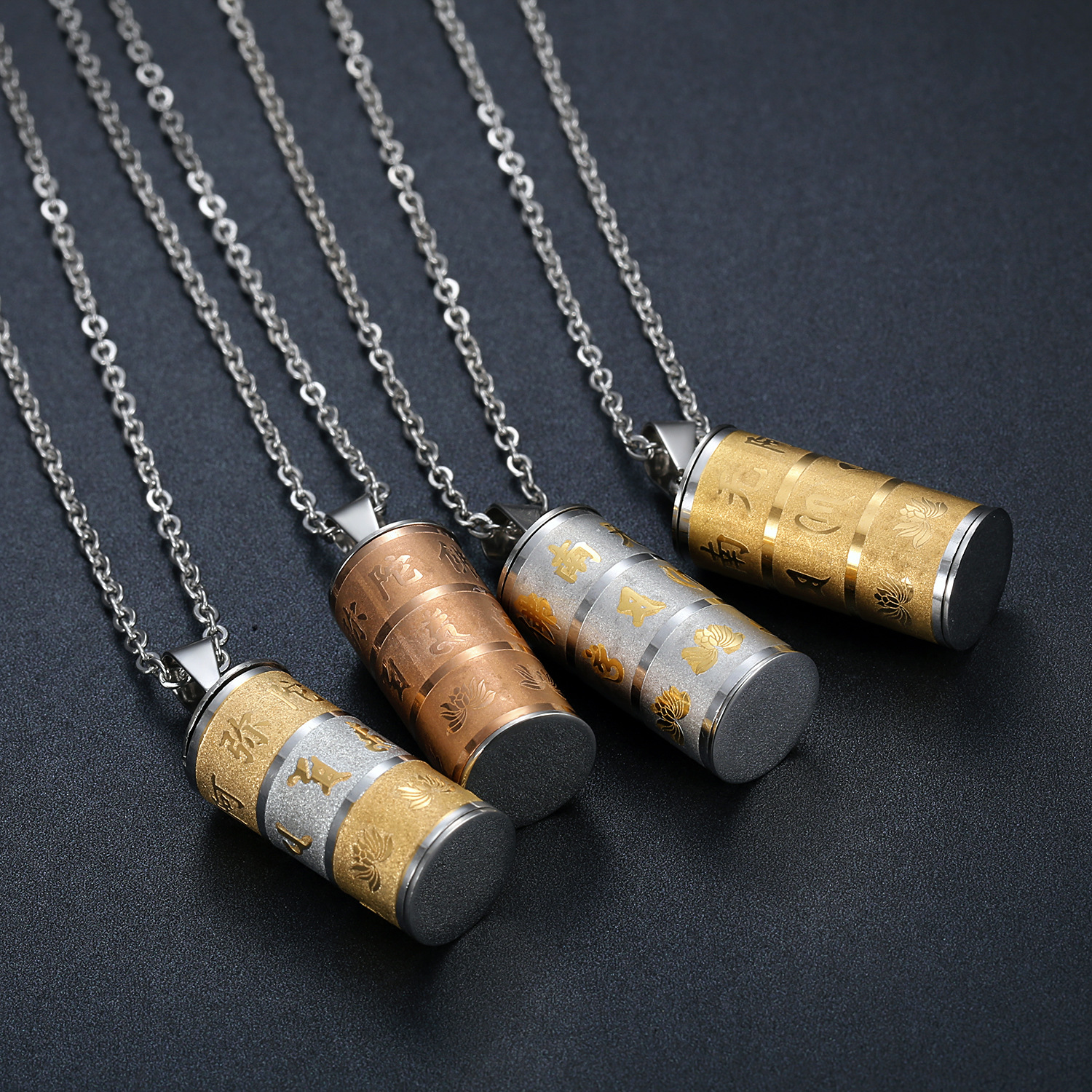 Accessory Openable Pendant Stainless Steel Necklace Men's and Women's Accessory Gift