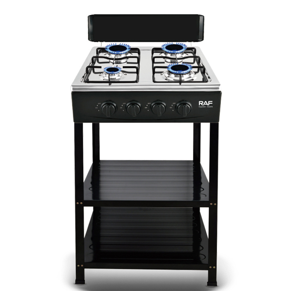 Export European Style Vertical European Separate Stove 4-Burner Natural Gas Stove Gas Cooker with Rack