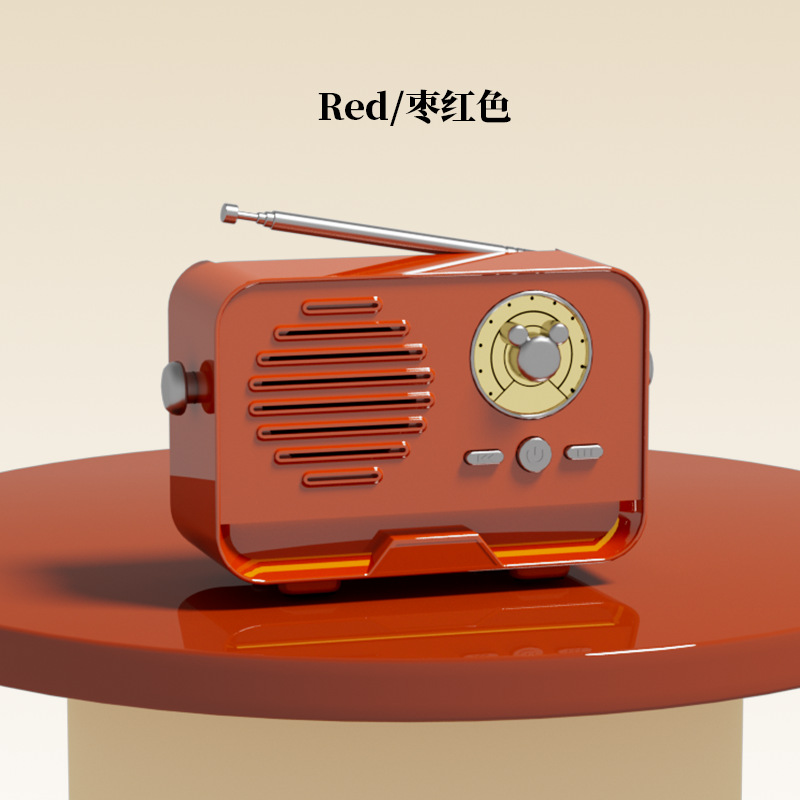 Radio Bluetooth Speaker Mini Portable Handheld Card Insert Home Small Audio Gift Decoration FM Radio
