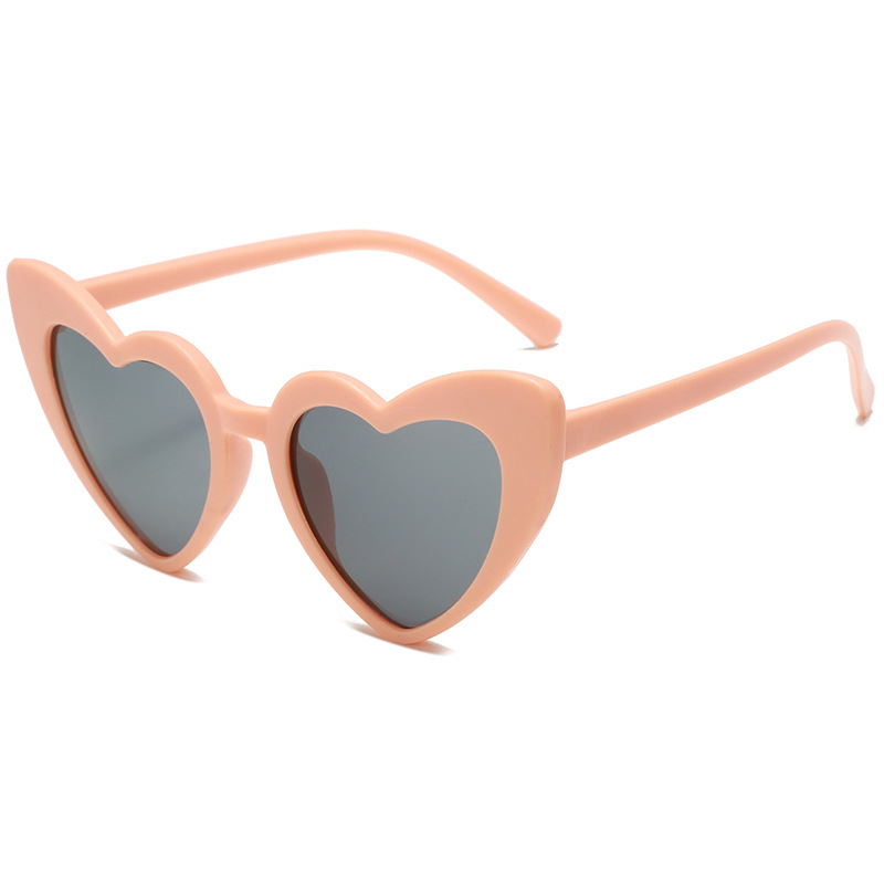 Children's candy color heart sunglasses, posing男女 baby anti-ultraviolet glasses, graduation photo props sunglasses