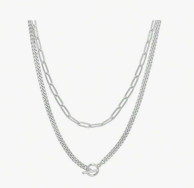 Jewelry Accessory Pearl Heart Pendant Necklace for Women Alloy Layered Collarbone Chain