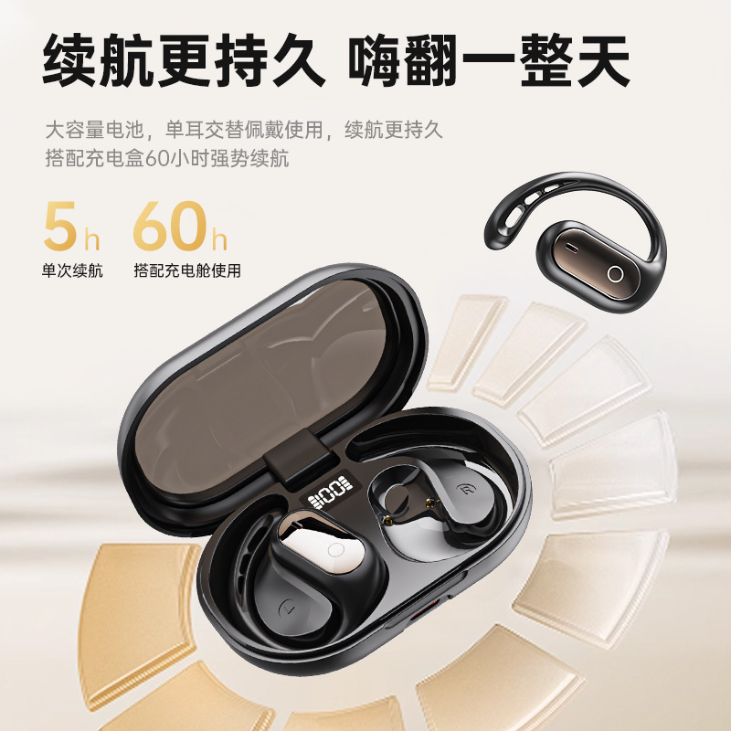 2025 New XG23 Bluetooth Earphone Wireless Screen Display OWS Dual Ear Stereo High Sound Quality Sports Earphone