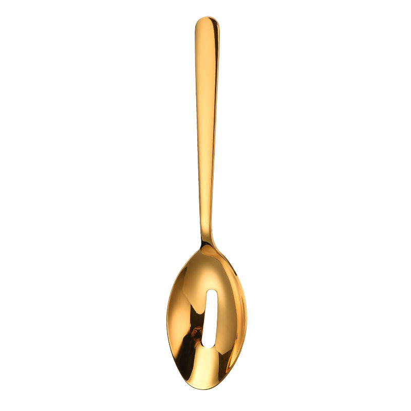 Serving Spoon 304 Stainless Steel Tableware Thickened Spoon Bright Hotel Serving Spoon Serving Spoon