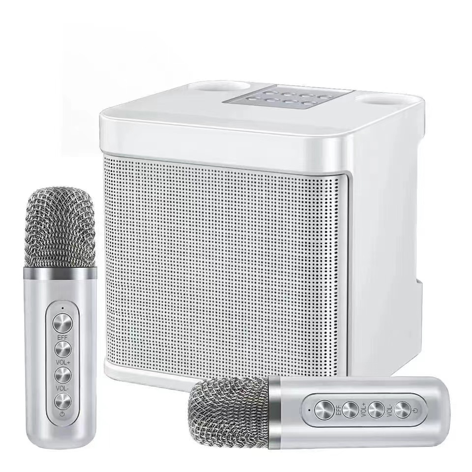 YS203K Karaoke Bluetooth Speaker Wireless Dual Microphone KTV All-in-One Machine Home Outdoor 203 Bluetooth Speaker