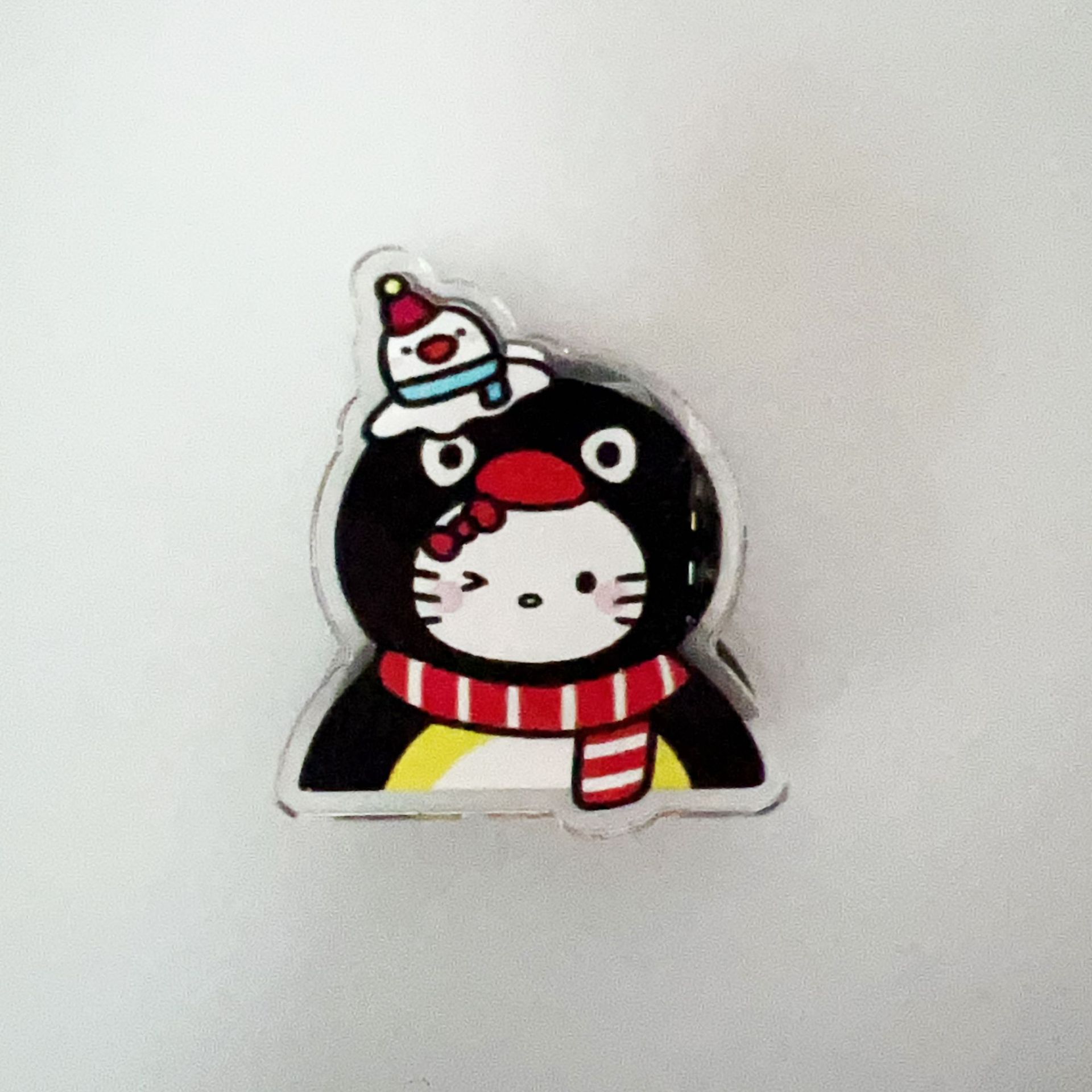约4*3.8cm左右 · 企鹅 双面