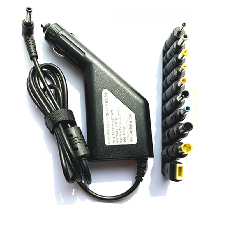 Car laptop power charger 19V4.74A car charger power adapter 5V2.1A USB fast charge