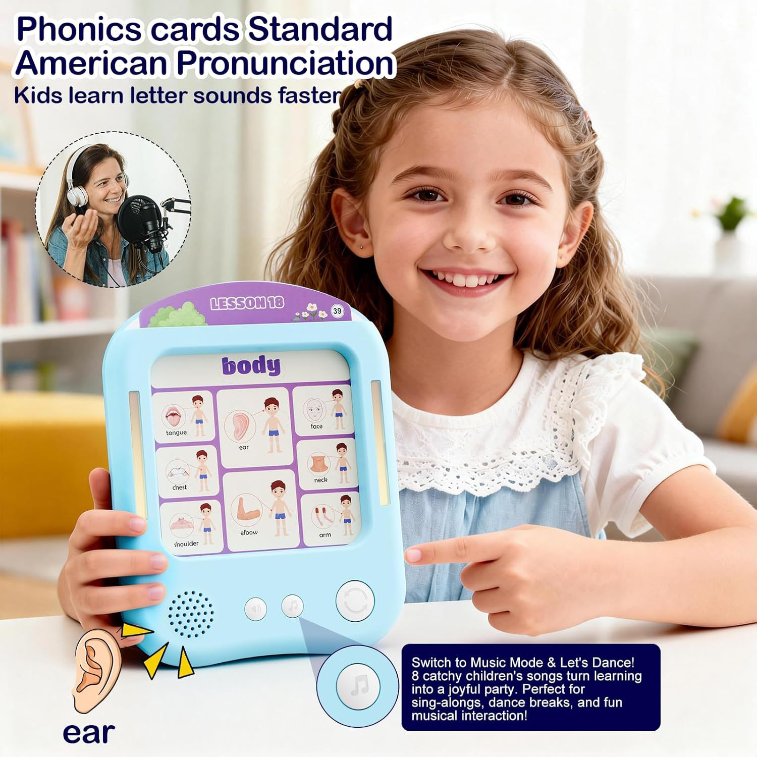 English Enlightenment Learning Sound Early Education Machine Intelligent Point Reading Card Insert Learning Machine Children's Educational Small Toy