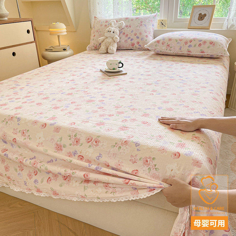 抗菌款-山花烂漫【A类抗菌升级 孕婴可用】 · 床单单件-120x230cm【适合0.8-0.9m床】
