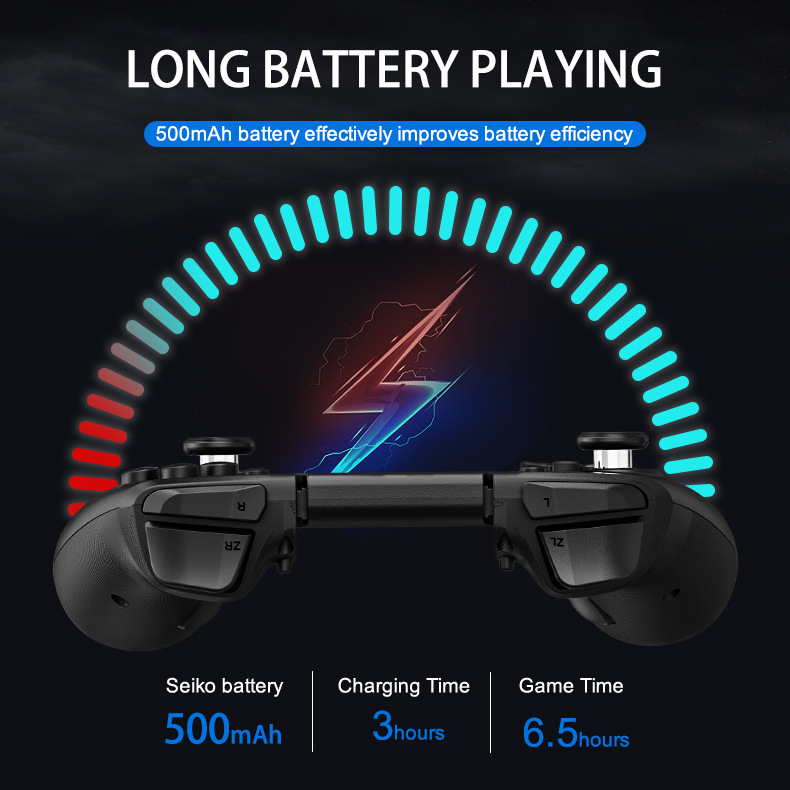 LinYuvo Lianyou switch joy con bluetooth handle colorful RGB light strip back button wireless left and right handle