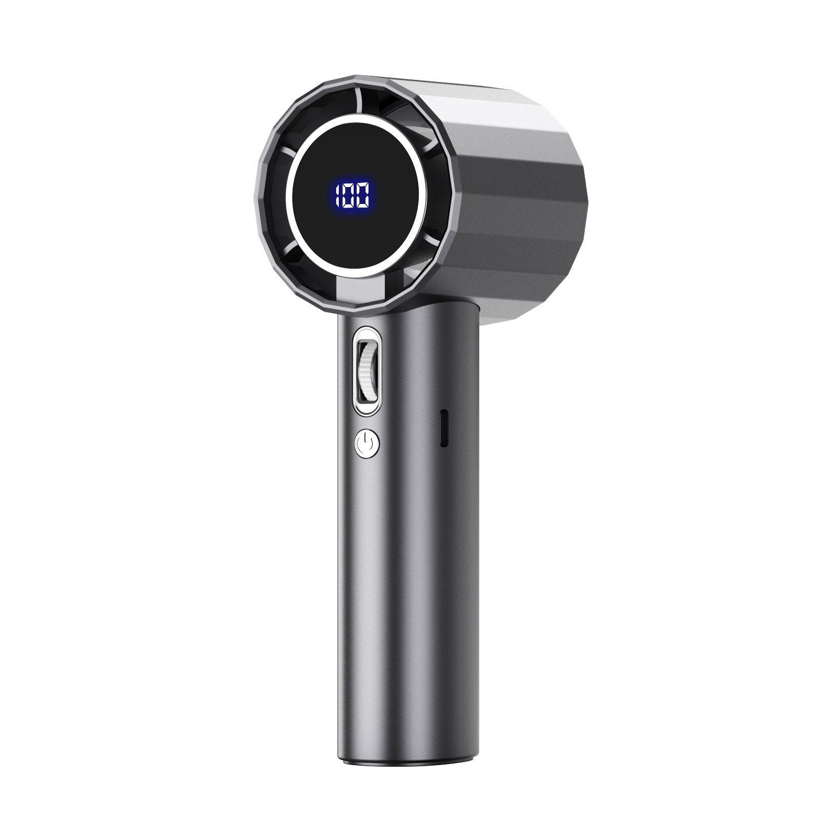 100-speed high-speed handheld fan USB rechargeable digital display mini small fan GS5