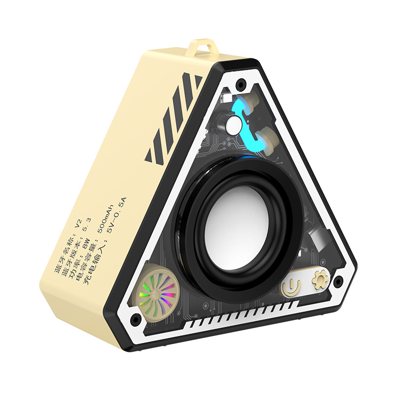 V2 Cool Mecha Portable Wireless Bluetooth Speaker HiFi Surround Sound Outdoor Audio Exclusive