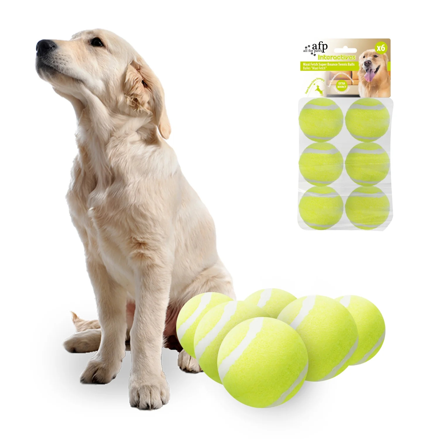 AFP Large Dog Automatic Ball Launcher for Big Dogs 6.5cm Tennis Ball Thrower Pet Indoor Outdoor Training