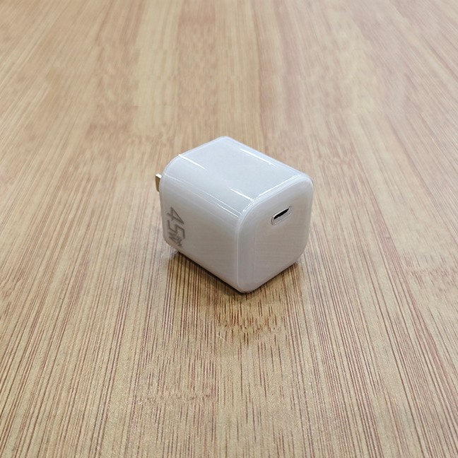 PD45W charger foldable transparent shell 40W small ice cube for Apple iPhone 17pro fast charging head 3C