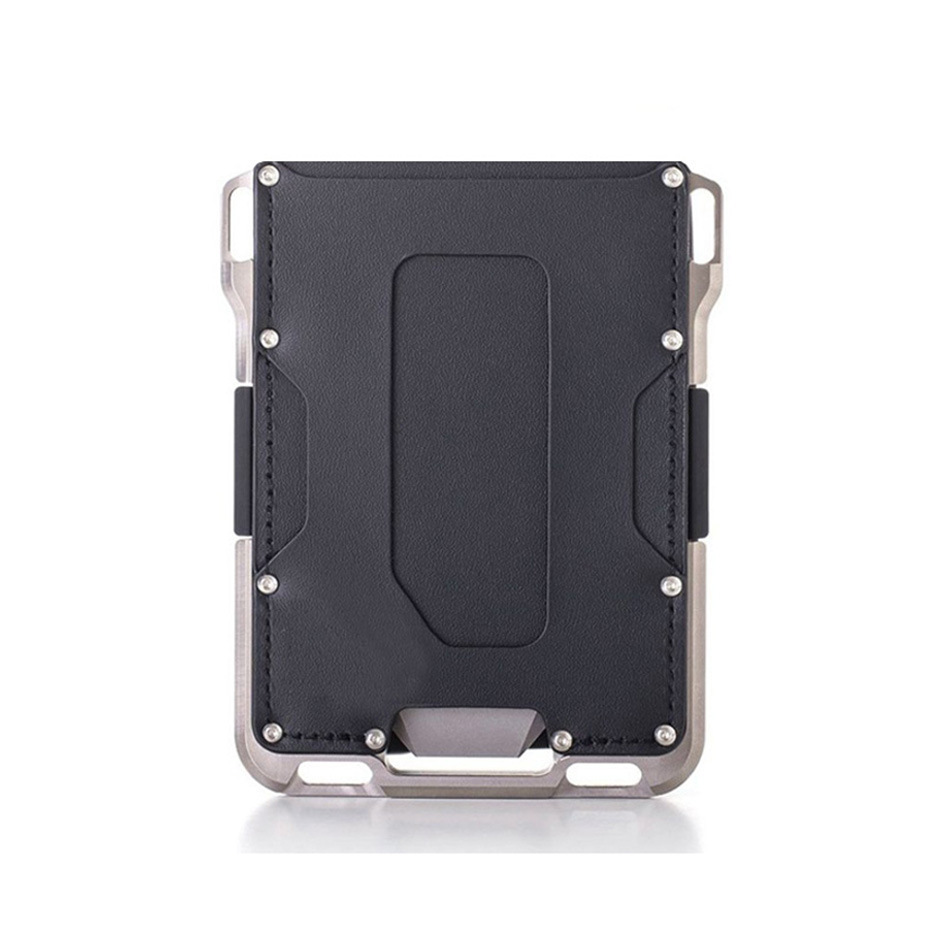 Driver's License Wallet Metal RFID Card Holder Card Case Anti-theft Brush Aluminum Alloy Credit Card Clip Bank Card
