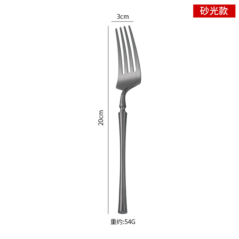 304 stainless steel tableware, knife fork spoon, small waist thickened solid household Western knife, hotel supplies, stirring spoon