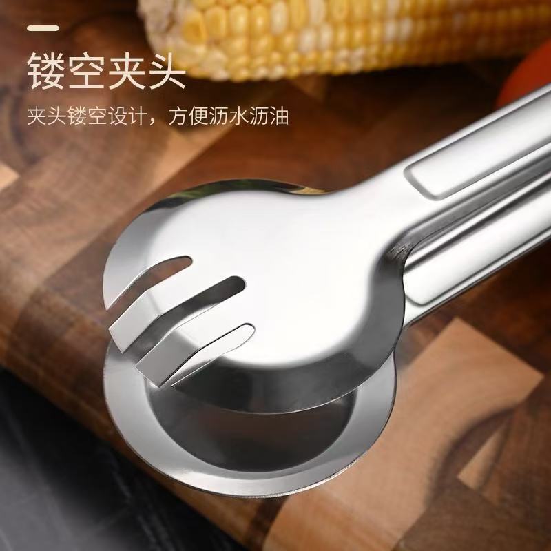 304 stainless steel half-round clip, restaurant towel clip, full-round food clip, kitchen steak barbecue food clip tool