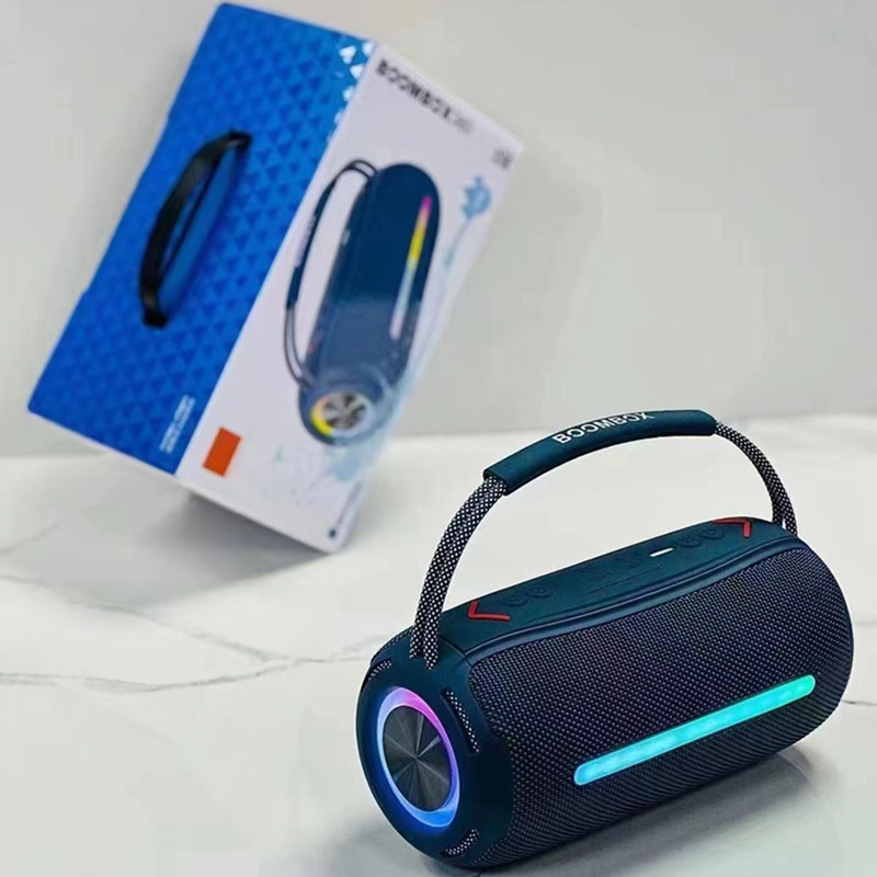 BOOMSBOX360 Bluetooth Speaker RGB Running Light Portable Handheld Speaker Heavy Bass