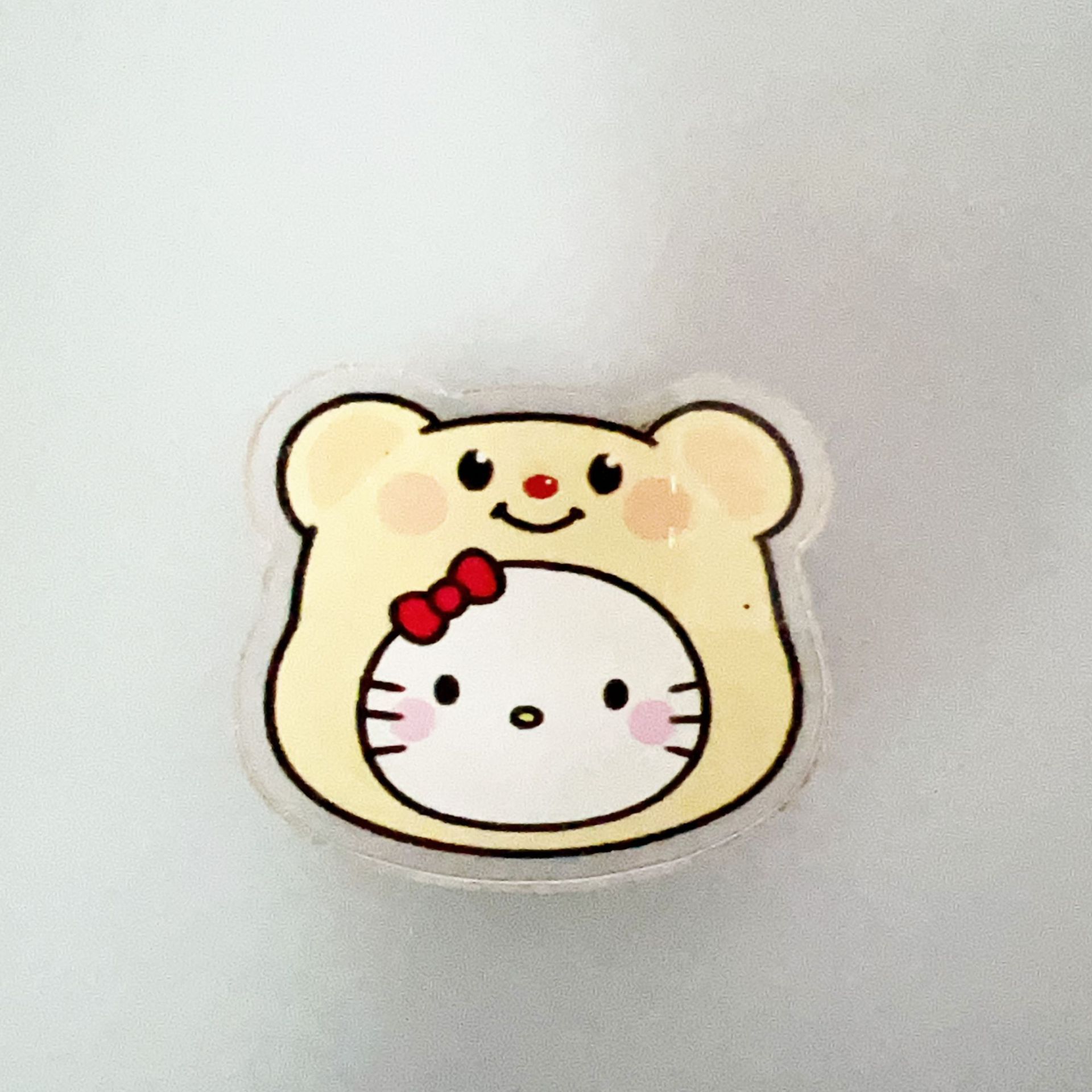 KT Collaboration Cartoon Note Clip Sanrio Cartoon Double-sided Acrylic PP Clip Exam Paper Document Clip