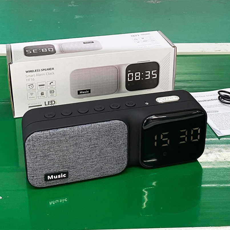 2026 sleep white noise clock speaker, Bluetooth alarm clock audio fabric bedside speaker, baby soothing sleep aid