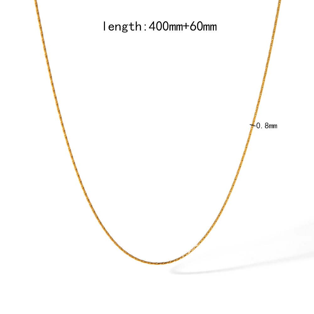 18K real gold electroplated necklace chain pendant hanging O-chain Figaro chain diy necklace jewelry accessories