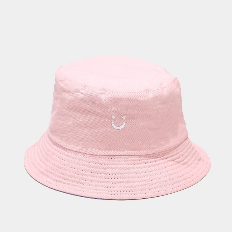 New Smiley Face Reversible Bucket Hat for Men and Women, Street Basin Cap, Travel Sun Hat, Couple Hat