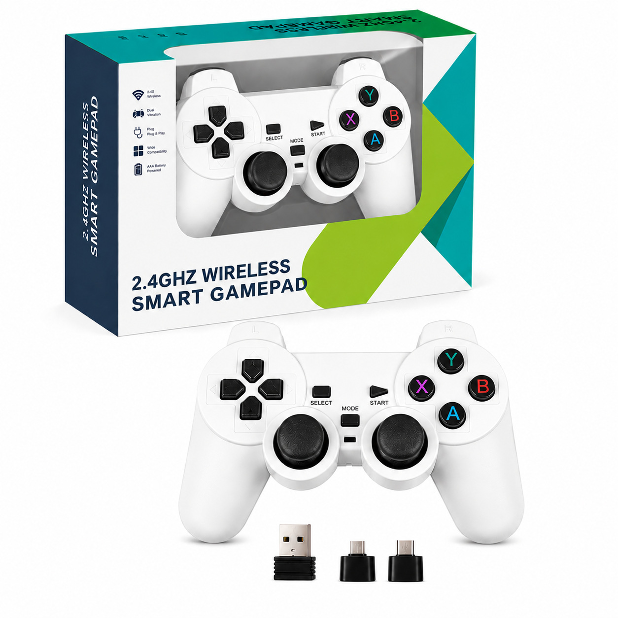 2.4G Game Controller Android TV TV Computer PC360 Android Wireless Controller Supports STEAM Console