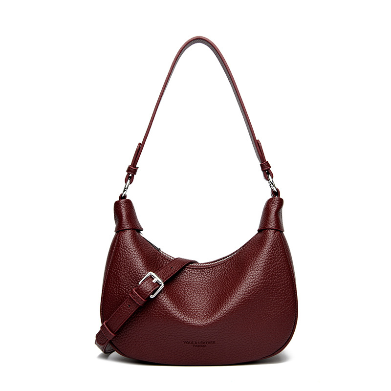 2025 Simple Shoulder Crossbody Bag Summer Women's Underarm Bag Soft Leather Women's Shoulder Bag Bags