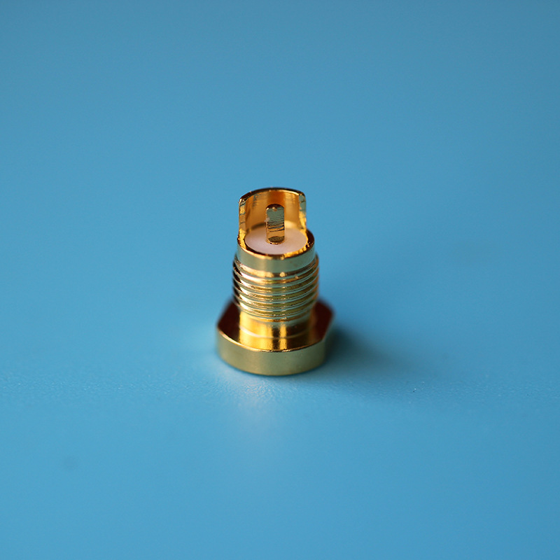 Universal Shure Pin Socket Female MMCX Pure Copper Gold-plated Built-in Thread