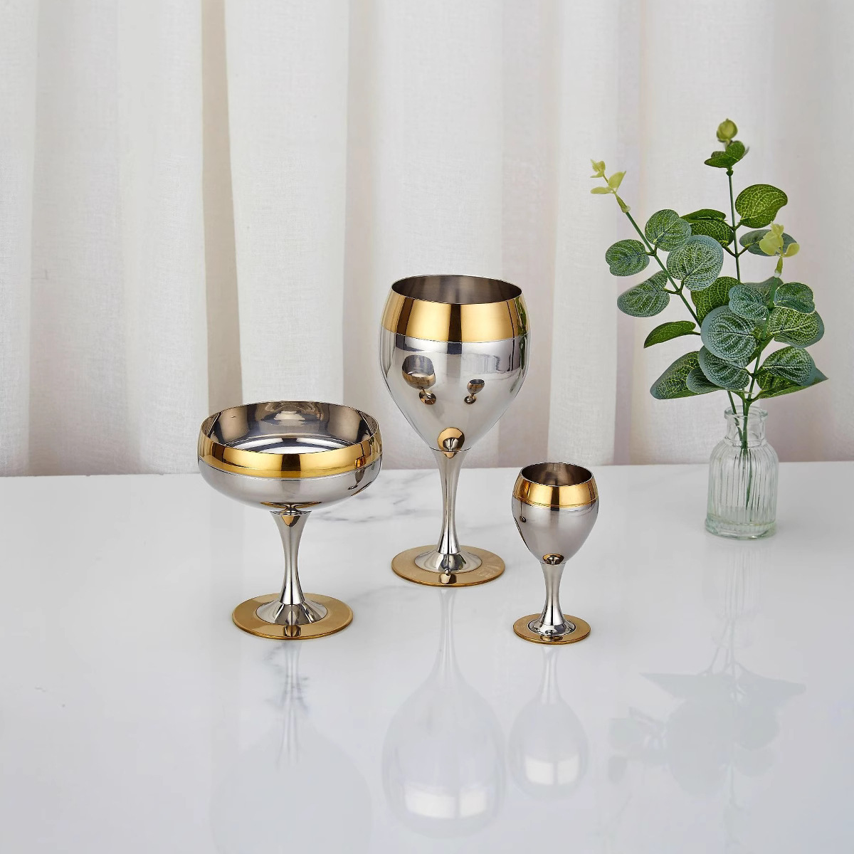 304 Stainless Steel Dessert Cup Ice Cream Cup Sundae Cup Restaurant Cocktail Cup