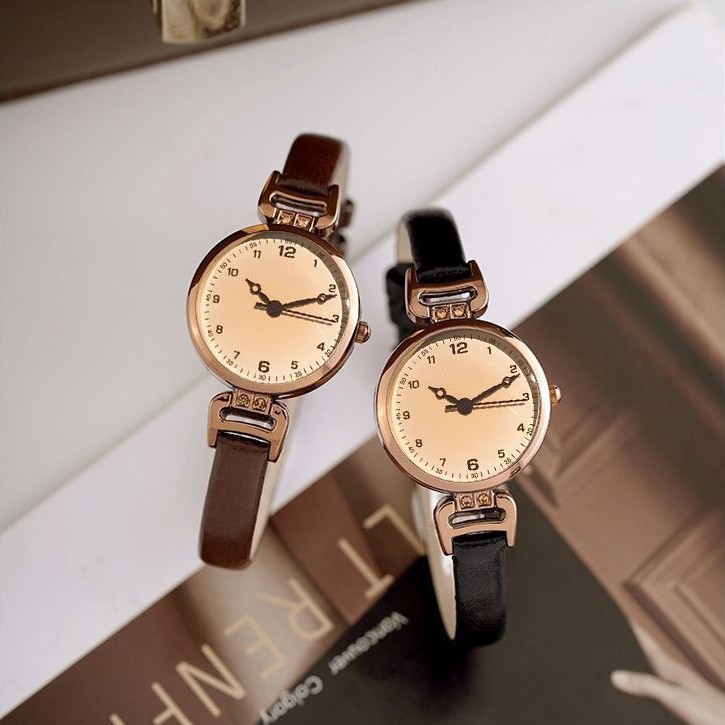 Style belt women's quartz wristwatch digital watch women's simple live streaming