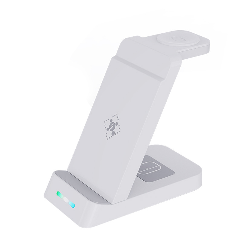 New three-in-one wireless charger for Apple Samsung phone watch wireless charger vertical fast charging