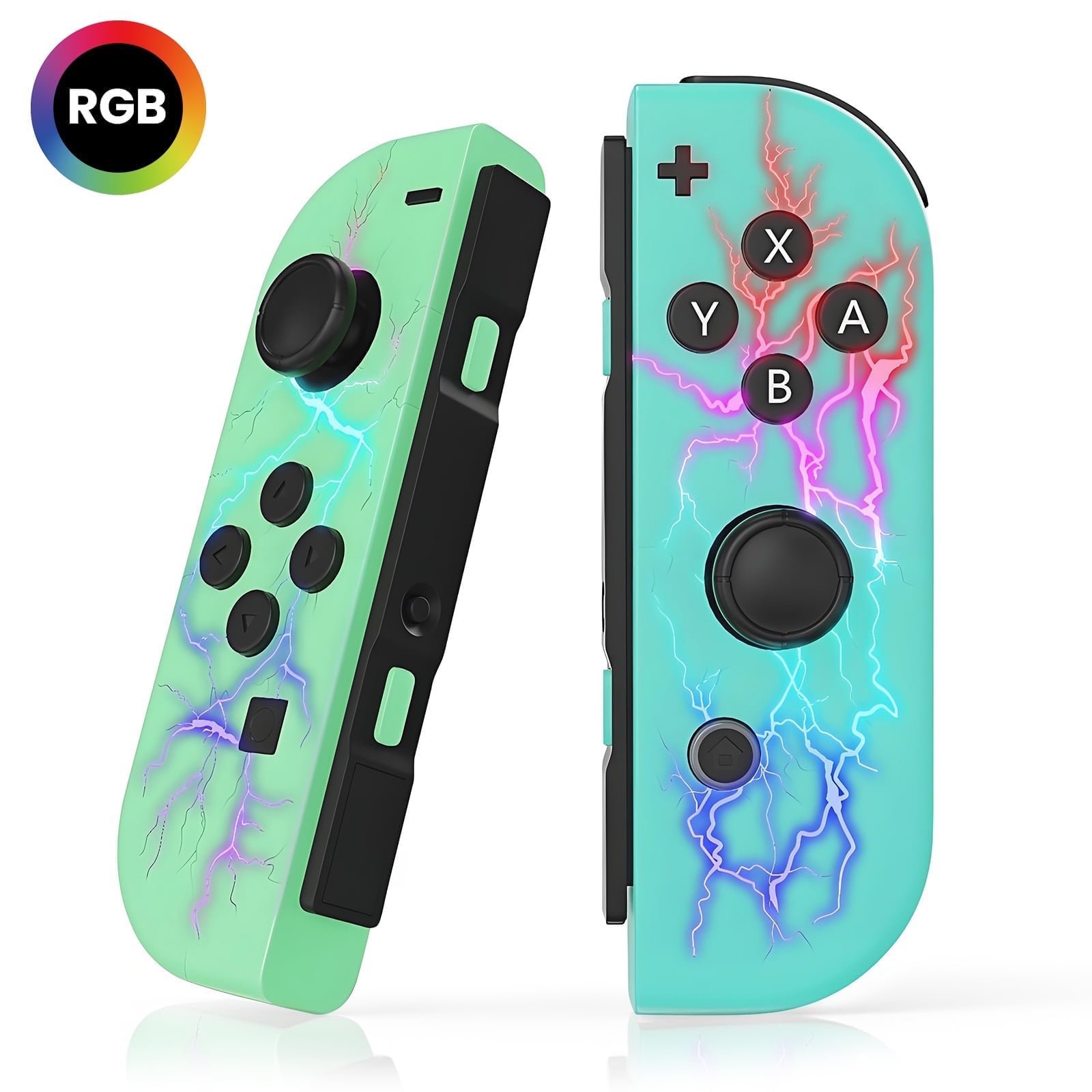 NS2 Switch joycon left and right game controller colorful RGB light effect wake-up 5.2 Bluetooth