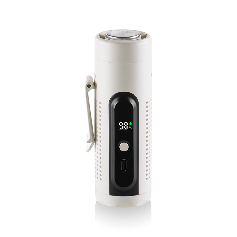 New Multifunctional Turbine Ice Cooling Handheld Waist Hanging Neck Hanging Small Fan Portable Mini High-Speed Cooling Electric Fan