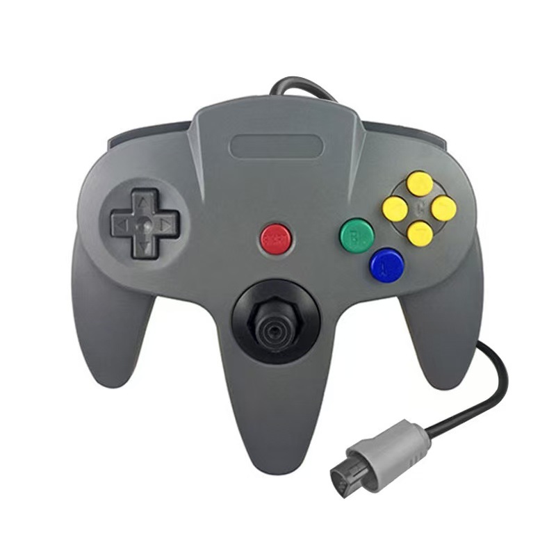 n64 game console controller N64 wired game controller colorful transparent