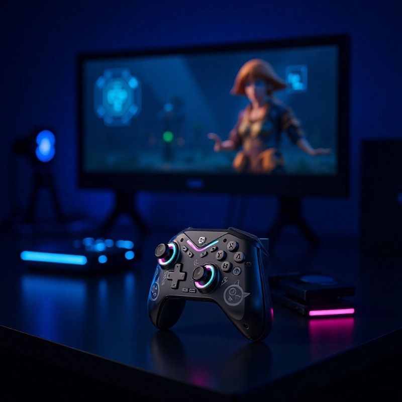 Private Mold SWITCH PRO Programmable Game Controller Switch Glow with Wake-Up Wireless Bluetooth Controller