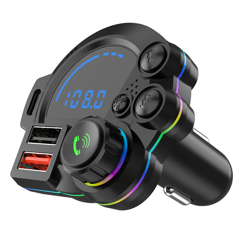 P22 Car Bluetooth MP3 Hands-free Calling New Car FM Transmitter QC3.0+PD20W Dual Fast Charge