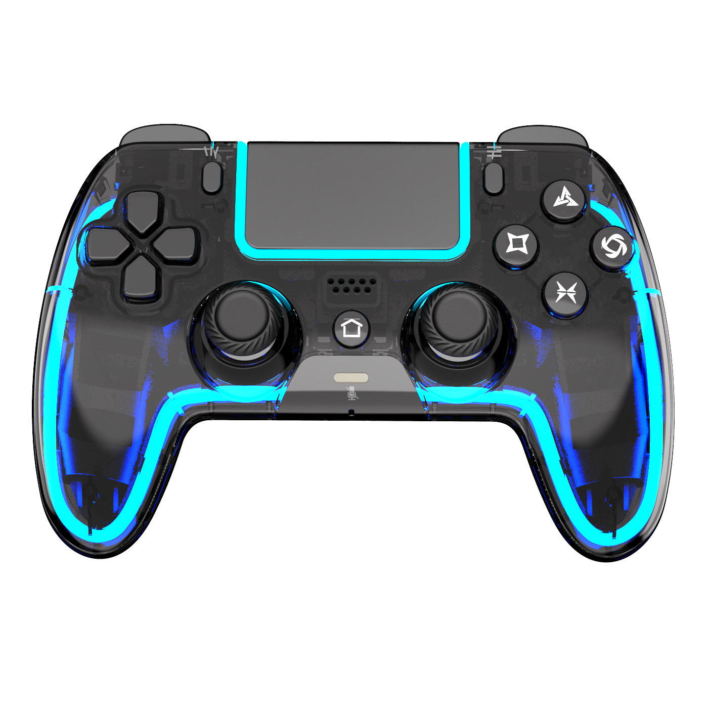 Applicable to PS5 game console Bluetooth wireless handle with RGB light programming back button computer PC Android game handle