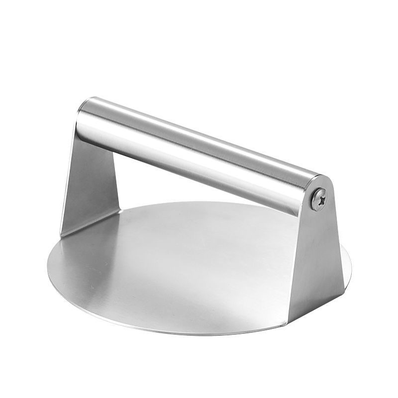 Thickened stainless steel patty press household round shape for pressing dumpling wrappers stall iron plate press pancake dough presser