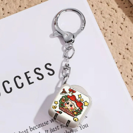 Cute Cartoon Mini Nail Clipper Portable Foldable One-Press Open Keychain
