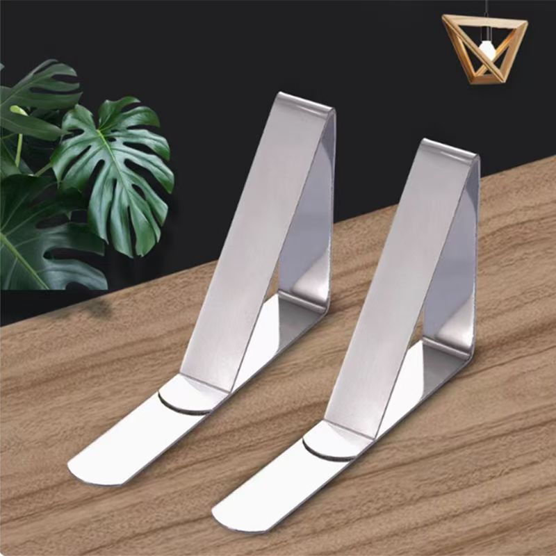 Household Stainless Steel Tablecloth Clip Non-Slip Triangle Tablecloth Clip Tablecloth Fixing Daily Elastic Clip