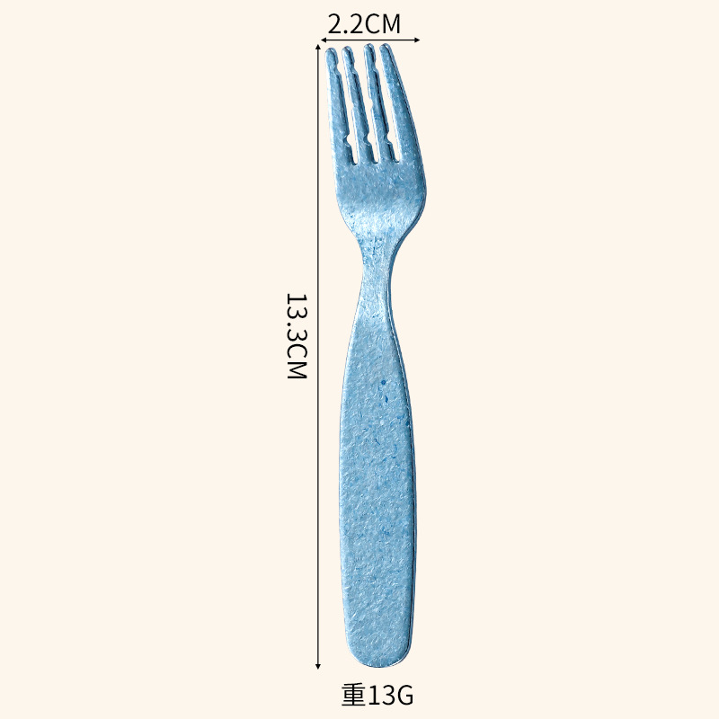 Children's spoon fork pure titanium storage feeding spoon household cute baby cutlery set soup spoon pure titanium small spoon