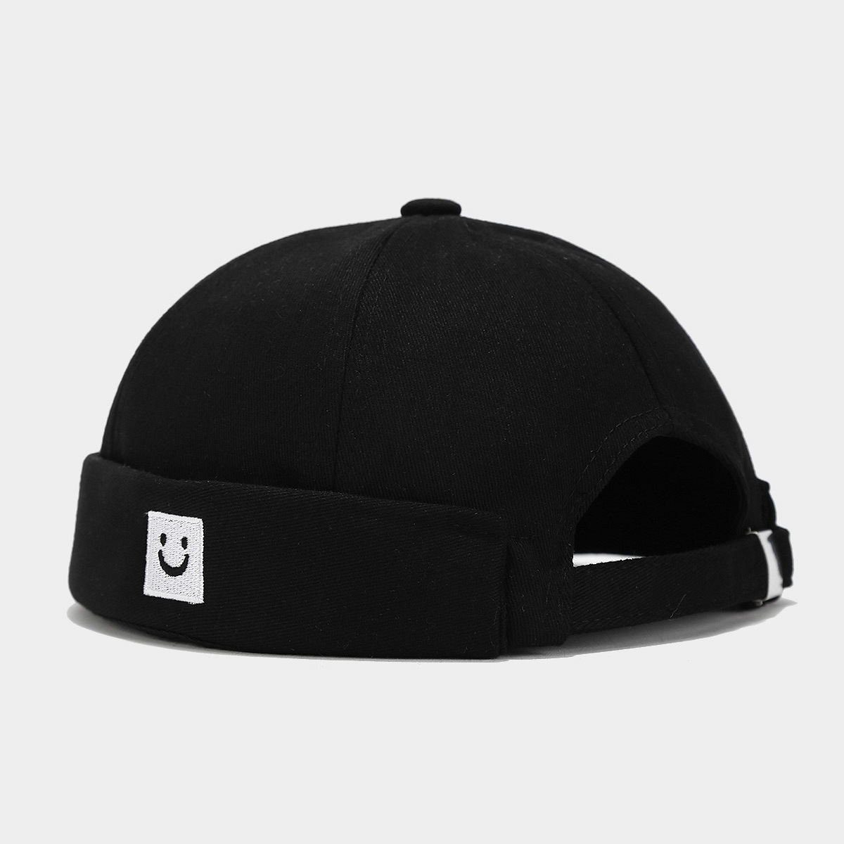 New Mountain Peak Embroidery Landlord Cap for Men, Round Top Hip-Hop Street Dance Cap, Women's Street Skull Cap