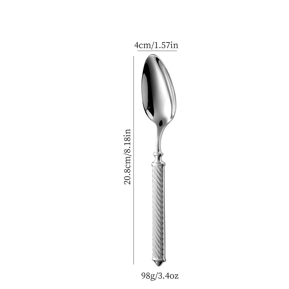 304 stainless steel Roman rope knife fork spoon hotel Western tableware knife fork hotel cutlery steak knife fork spoon set