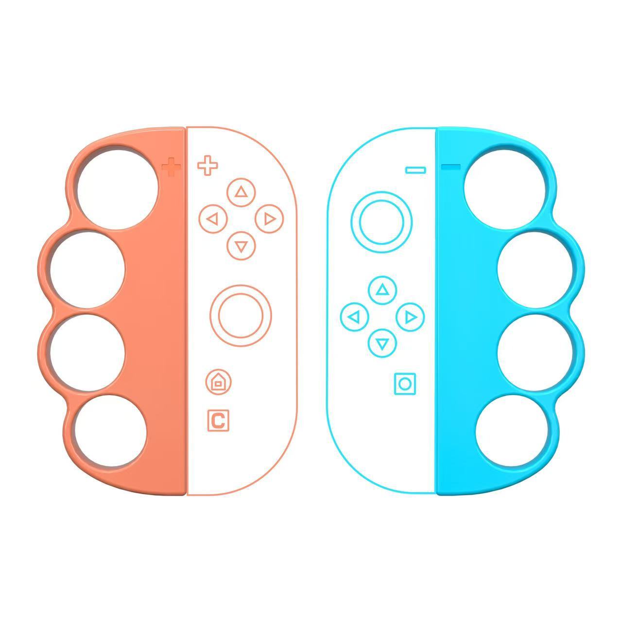 Switch 2nd Generation Aerobic Boxing Ring NS2 Left and Right Joy-con Handle Fitness Boxing Grip Orange Blue