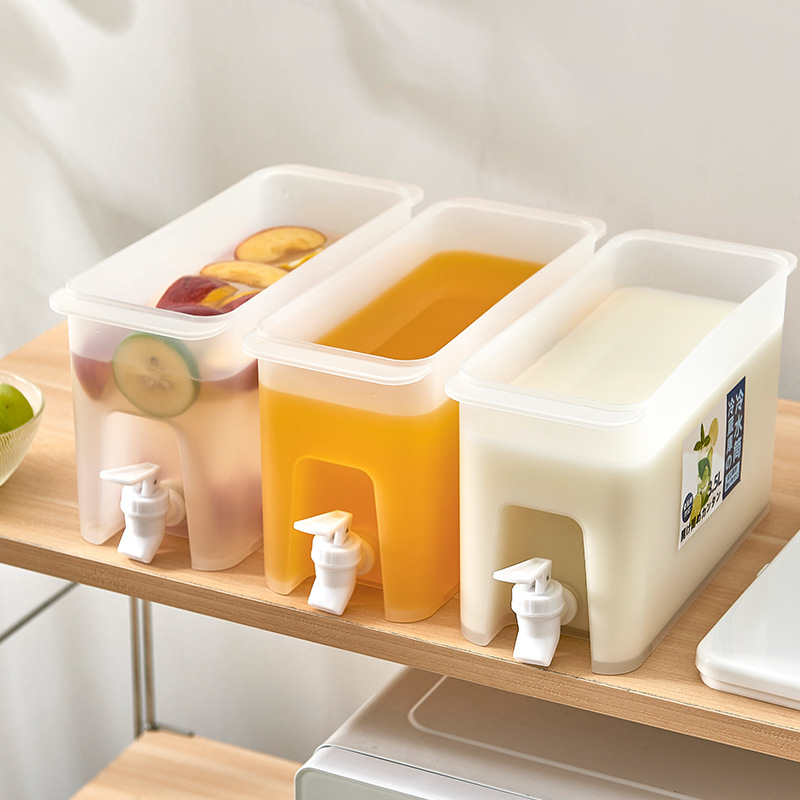 Home Simple Cold Drink Large Capacity with Faucet Refrigerator Lemon Fruit Tea Pot Cold Water Jug Cold Water Bottle