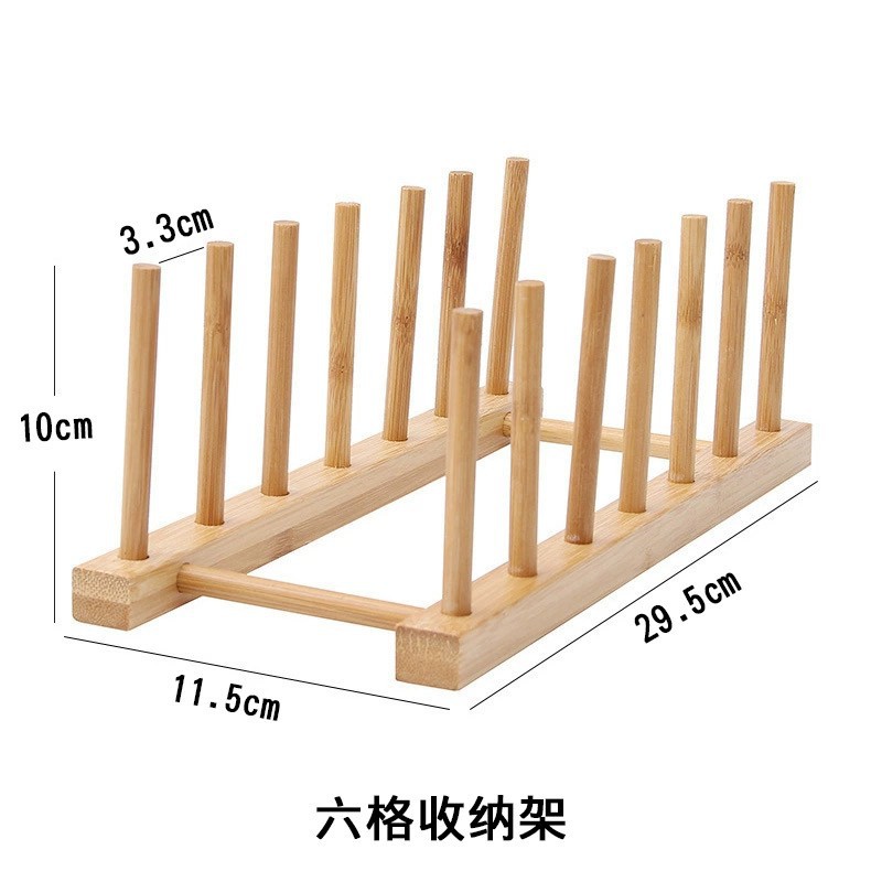 Bamboo heat-insulating placemat, table pot mat, wooden non-slip hollow round thickened cup coaster, tea cup mat