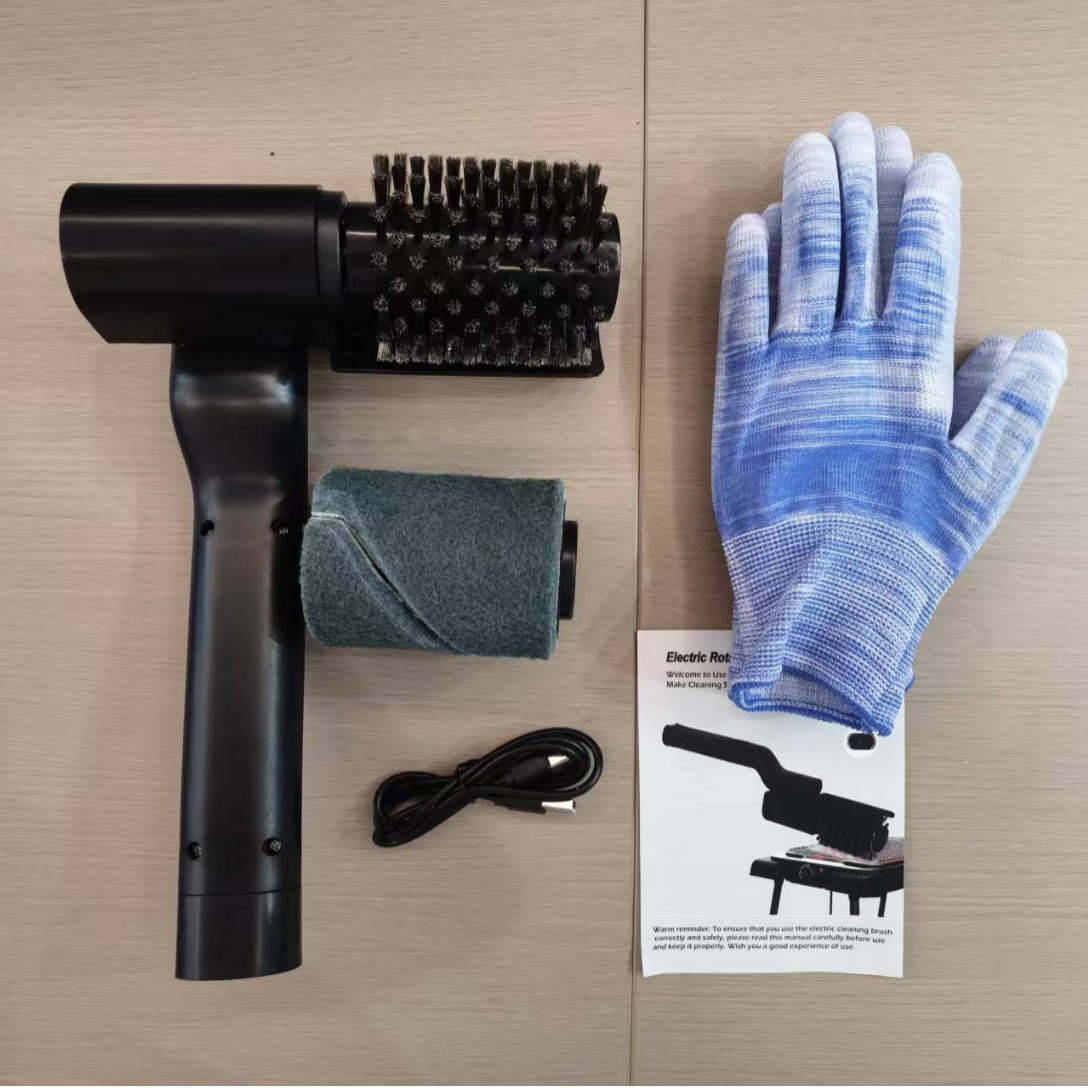 Strictly Selected Electric Grill Cleaning Brush Replacement Head Stainless Steel Roller with Sponge Grill Pan Grill Cleaning Machine
